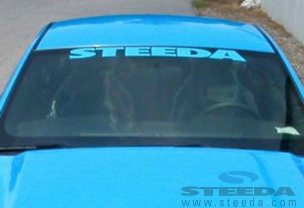 Steeda Windshield Decal - Blue